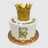 Торт на День Рождения с короной для девочки №113727