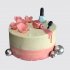 Торт мастеру маникюра с цветами из мастики №110083