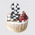 Торт шашки с клубникой на 9 лет с пряника №110113