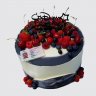Прикольный торт с ягодами водительские права №110143