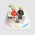 Торт для двойняшек мальчик и девочка на стиральной машине №110162