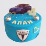 Квадратный торт на юбилей 20 лет в стиле Тесла №110183