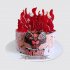 Торт в виде огня на День Рождения 19 лет игроку ММА №110241