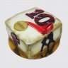 Торт на годовщину 10 лет с кубком ММА №110244