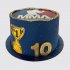 Торт на годовщину 10 лет с кубком ММА №110244