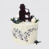 Торт саксофон на День Рождения 10 лет с шарами из мастики №110250