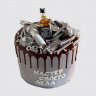 Торт с шоколадной глазурью на 60 лет инструменты №110274