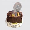Торт в форме шоколадного ящика с инструментами №110283