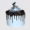 Торт мужчине на День Рождения со спортивным велосипедом №110372