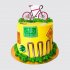 Праздничный торт с велосипедом №110380