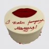 Красный бархатный торт с губками №110390