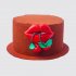 Красный торт с вишенкой в губах №110406