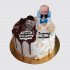Торт с шоколадом на День Рождения папе и сыну №110430