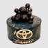 Черный торт Toyota Camry с шоколадными шарами №110486