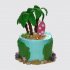 Торт с пальмами из мастики №110512
