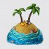 Торт в виде необитаемого острова с пальмами №110519