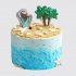 Торт в морском стиле с пальмами №110520