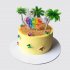 Торт с попугаями и пальмами №110523