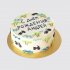 Торт на День Рождения мужчины с пальмами №110524