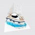 Торт в виде яхты на День Рождения мальчика №110559