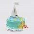 Детский торт на День Рождения с яхтой №110562