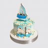 Детский торт на День Рождения с яхтой №110562