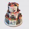 Торт самому лучшему менеджеру на День Рождение с ягодами №110574