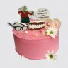 Прикольный торт с челюстями на День Рождения старой клюшке №110621