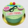 Торт на День Рождения 37 лет старой клюшке с мотками ниток №110625