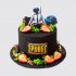 Черный торт Pubg с клубникой №110684