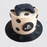 Черный торт с джойстиком Sony Playstation из пряника №110692