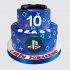 Детский торт на День Рождения 10 лет мальчику Sony Playstation №110698