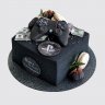 Детский торт на День Рождения 10 лет мальчику Sony Playstation №110698