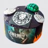 Двухъярусный торт на День Рождения 17 лет мальчику Call of Duty №110774