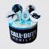 Черный торт на юбилей 10 лет в виде игры Call of Duty №110779