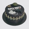 Черный торт на юбилей 10 лет в виде игры Call of Duty №110779