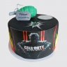 Черный торт с атрибутами игры Call of Duty №110783
