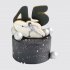 Торт на годовщину 45 лет фехтование с шарами из мастики №110938
