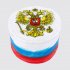 Торт в стиле флага России с гербом №110948