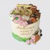 Торт на юбилей 55 лет любимым папе и маме с цветами и сладостями №110987