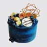 Необычный торт Крестному с шарами из мастики №111059