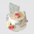 Нежный торт для любимой Крестной с цветами №111067