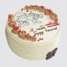 Нежный торт любить и пилить с леденцами на годовщину №111101