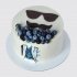 Торт для джентльмена с очками и ягодами №111113