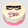 Торт на День Рождения оптометристу с очками №111120