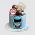 Торт на День Рождения 55 лет дальнобойщику с надписью №111131