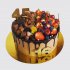 Торт с ягодами и шоколадом на 16 и 45 лет для папы и дочки №111162