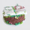 Торт на День Рождения со сладостями и ягодами папе и дочке №111166
