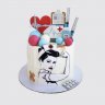 Торт для медсестры на годовщину 25 лет с губками №111188