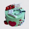 Торт на День Рождения девушке медсестре на 20 лет с ягодами №111193